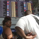 Environ 250'000 voyageurs domestiques et internationaux sont concernés par le débrayage en Italie, comme ici à Rome Fiumicino.